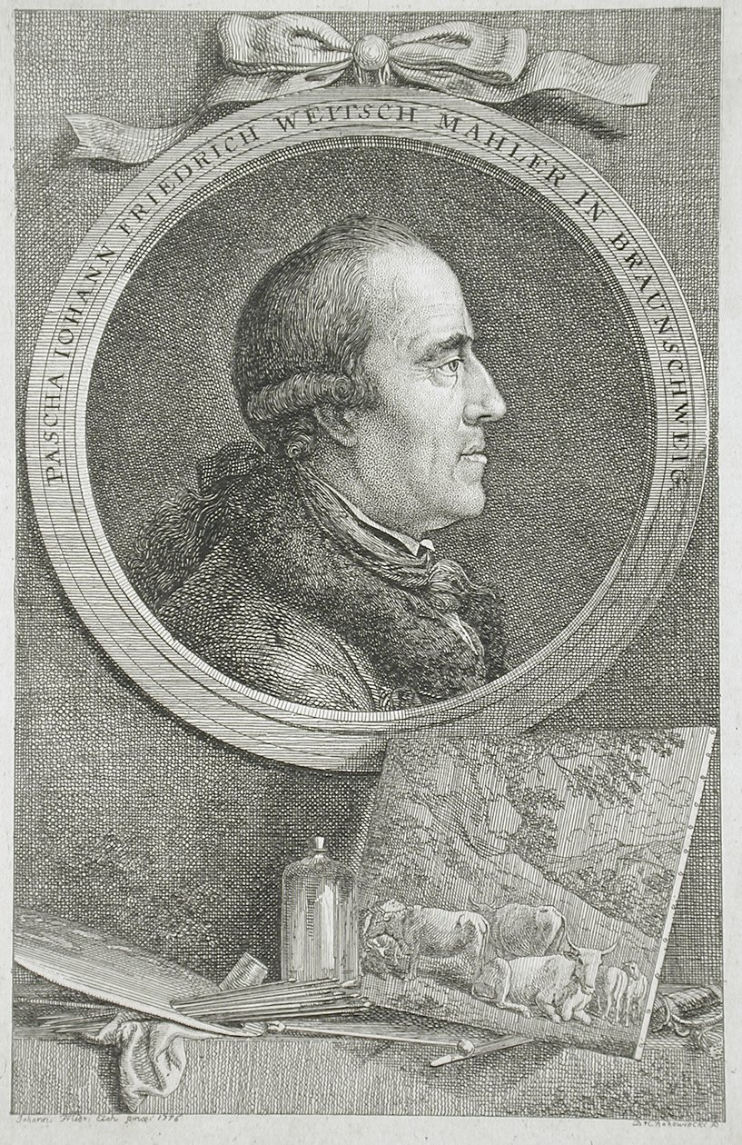 Portrait of Pascha Johann Friedrich Weitsch Mahler in Braunschweig by Daniel Nikolaus Chodowiecki