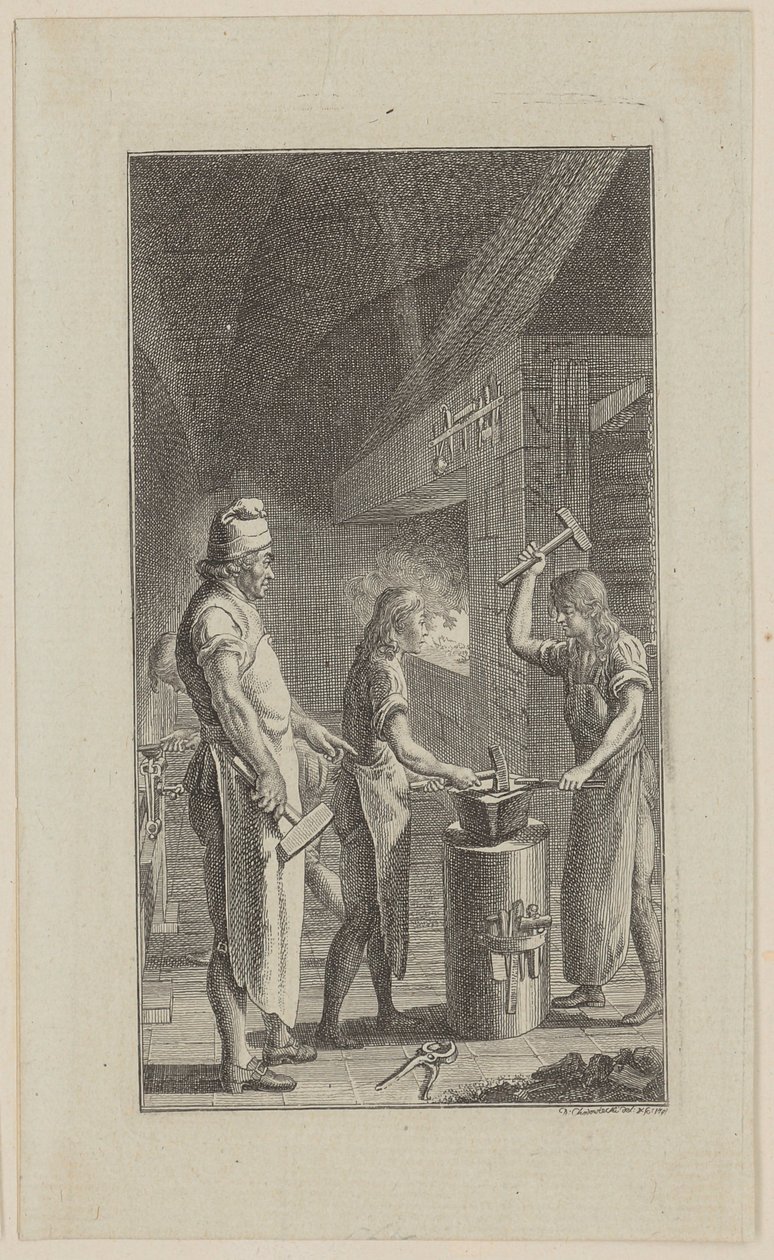 Blacksmith by Daniel Nikolaus Chodowiecki