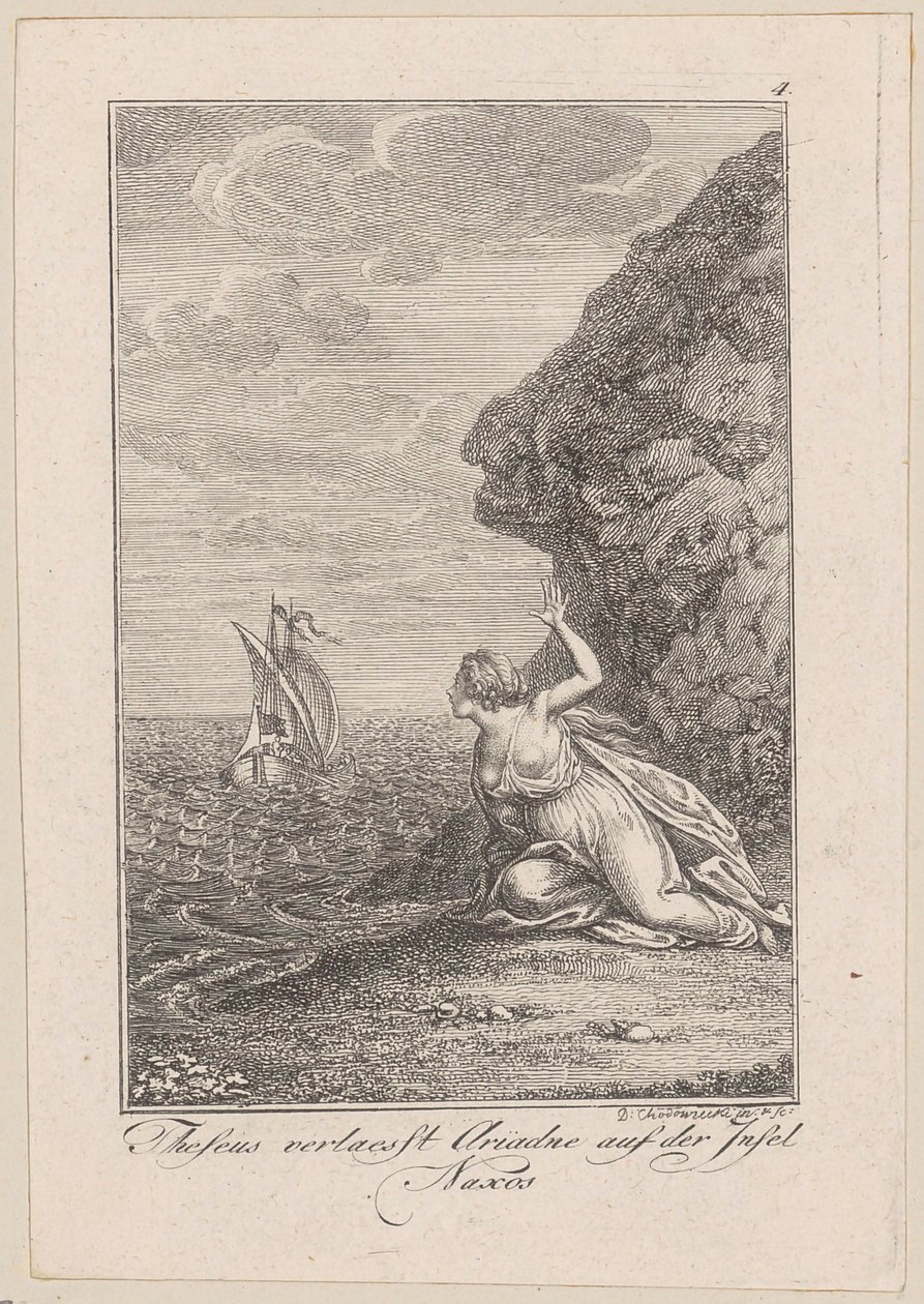 Theseus Leaving Ariadne on the Island of Naxos, Sheet 4 to Becker