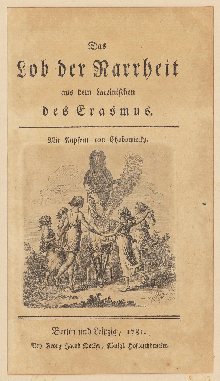 Title Page with Vignette for Erasmus