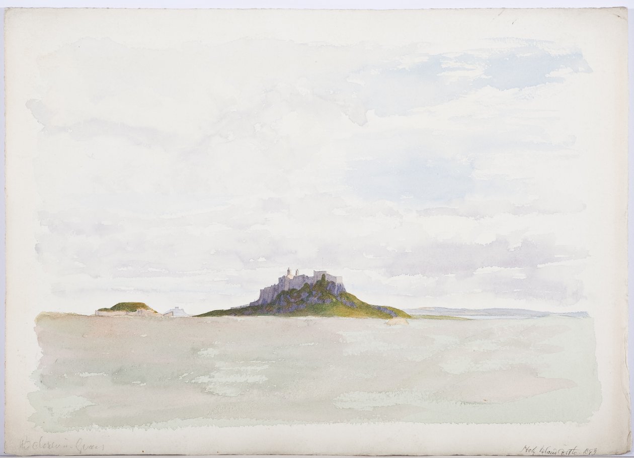 Holy Island Castle, 1893 by Daniel Oliver