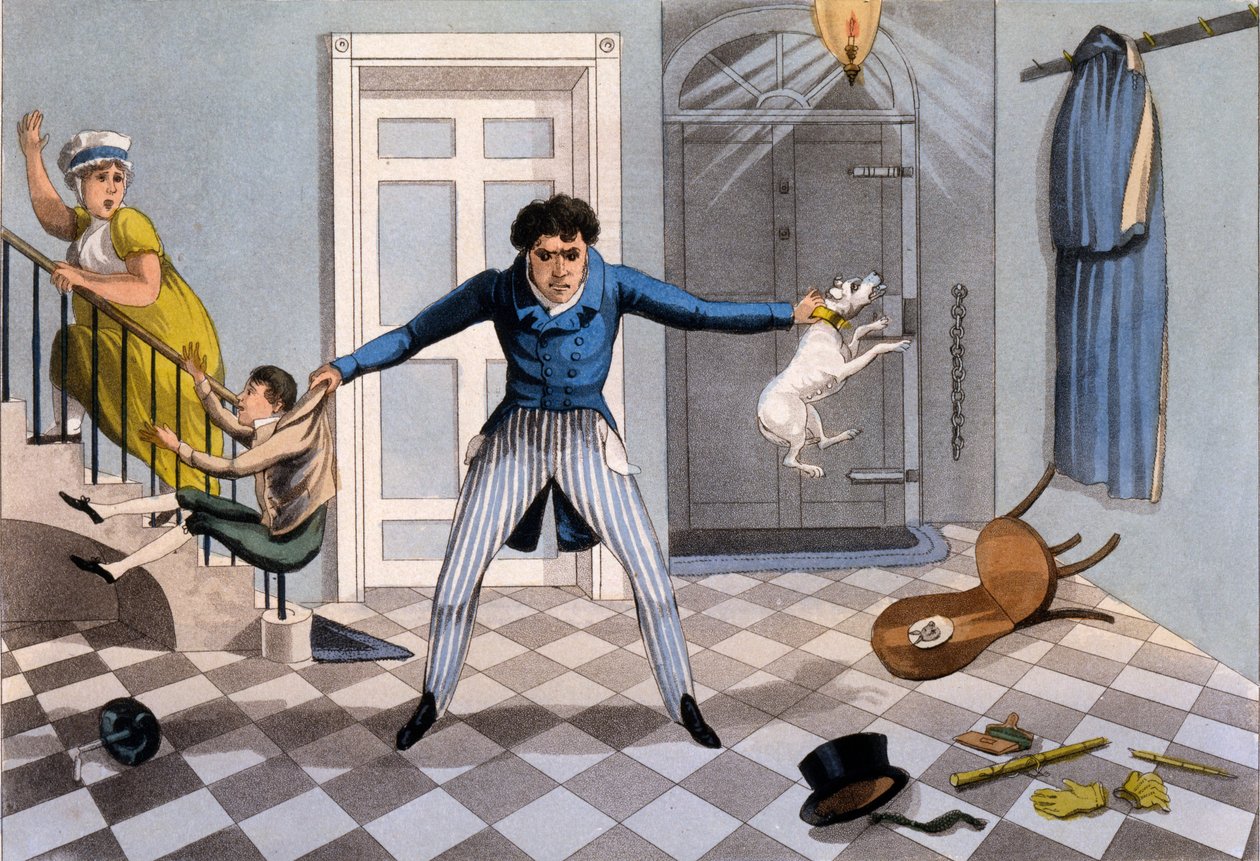 Unfeelingness - Advice to a Man on Venting His Temper on the Least Guilty, from the Series 