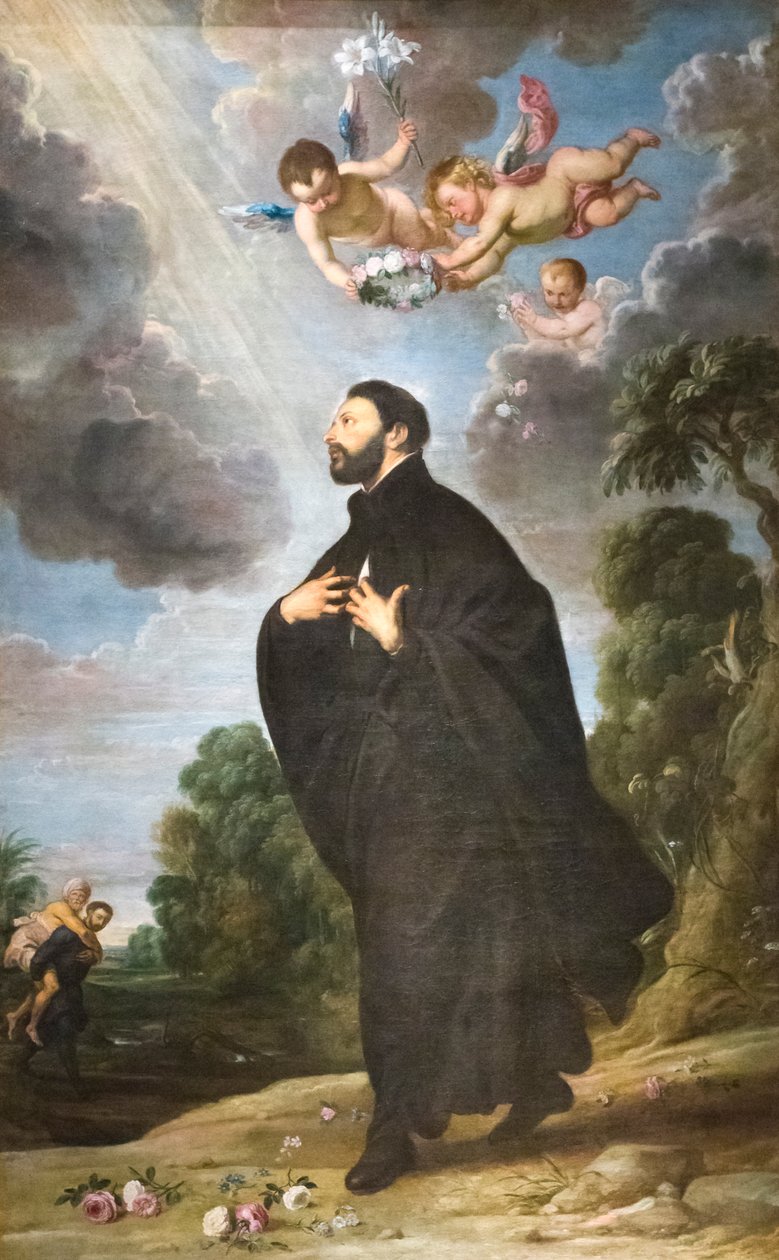 St Francis Xavier, Altarpiece by Daniel & Wildens Jan (1586 1653) Seghers