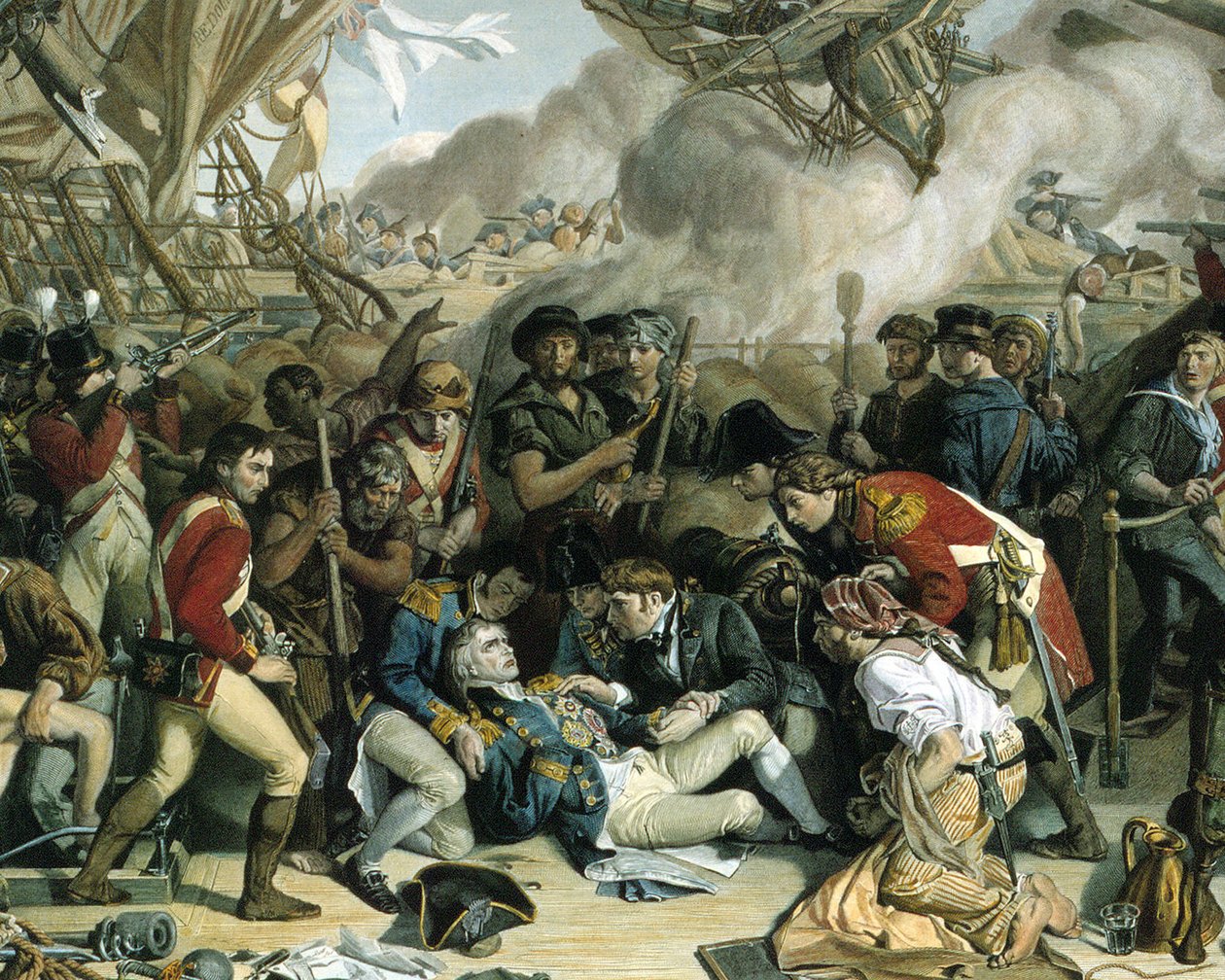 The Death of Nelson, (Detail) by Daniel after Maclise