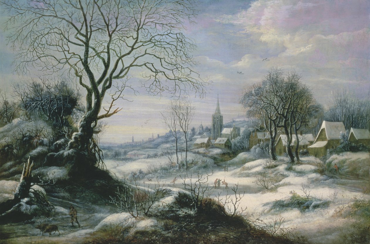 Winter Landscape by Daniel van Heil