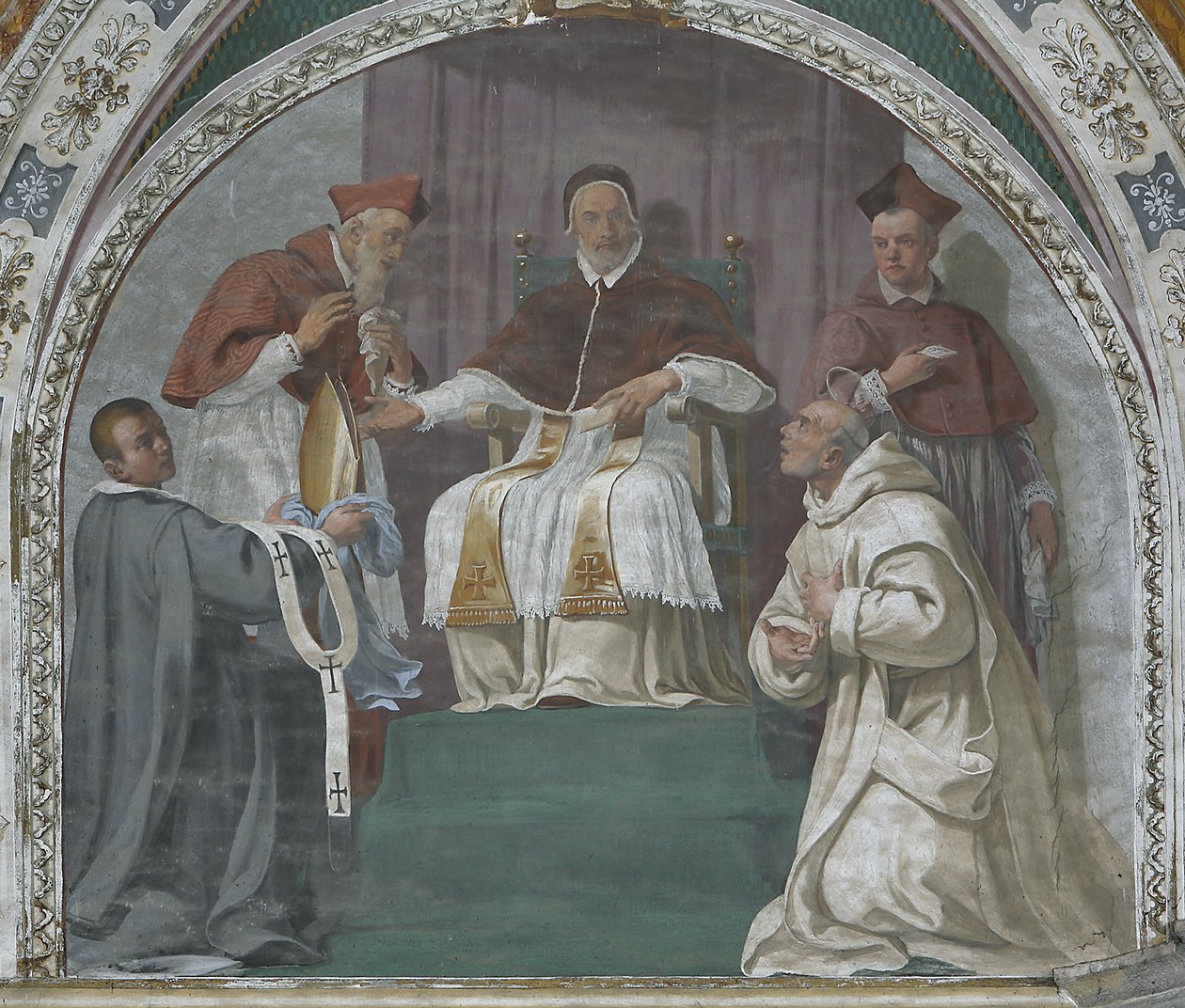 Pope Approving the Carthusian Order by Daniele Crespi