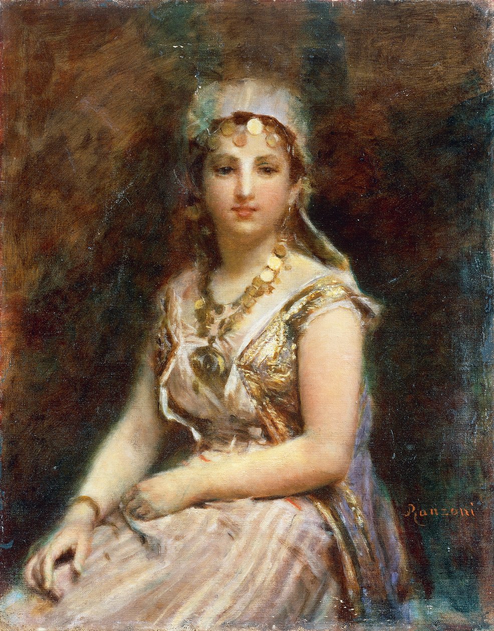 Seated female figure by Danielle Ranzoni