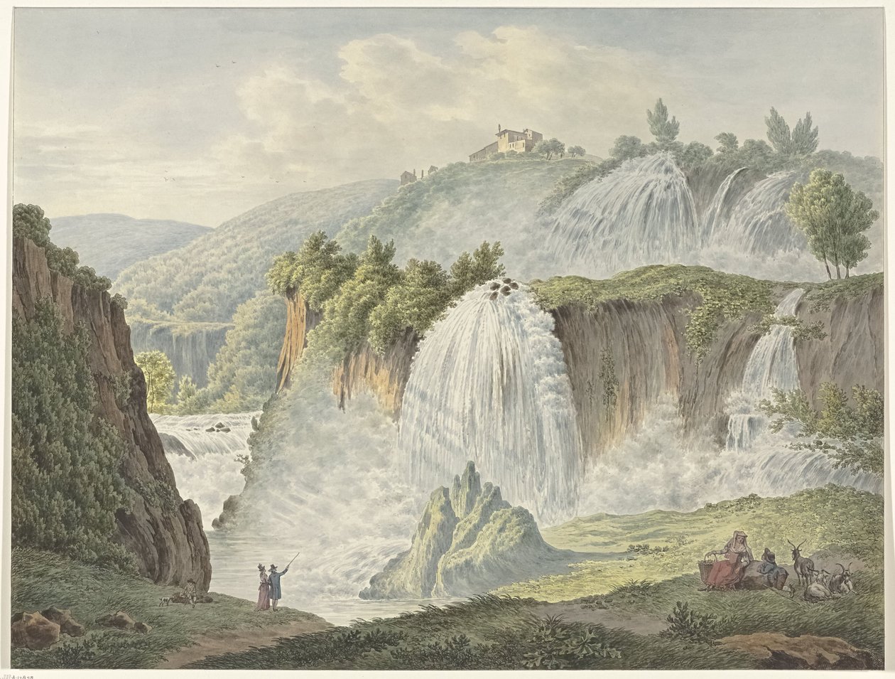View of the Waterfalls of Tivoli by Daniël Dupré