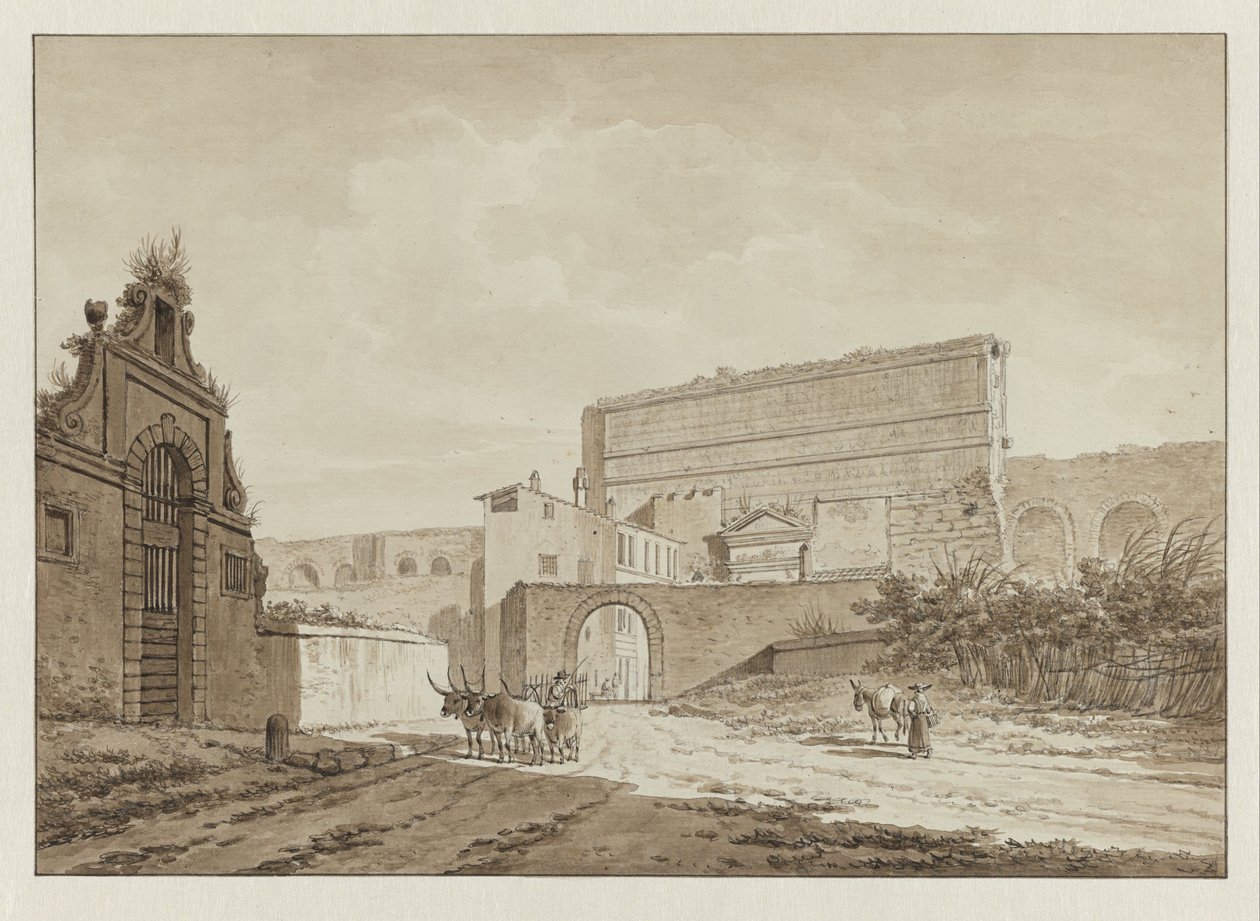 The Porta Maggiore in Rome by Daniël Dupré