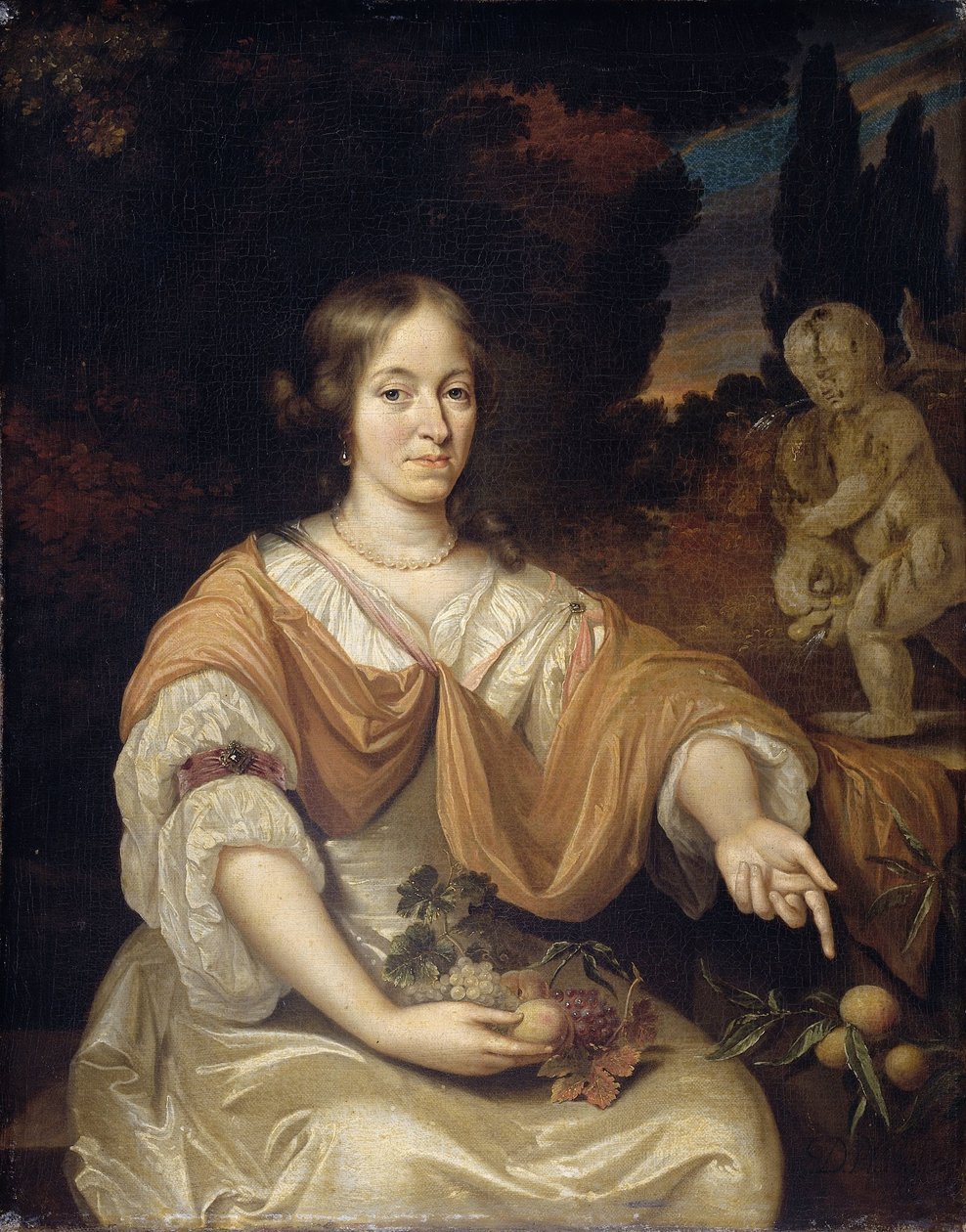 Sara Pottey (1651-1705), Wife of Johan van Bochoven by Daniël Haringh