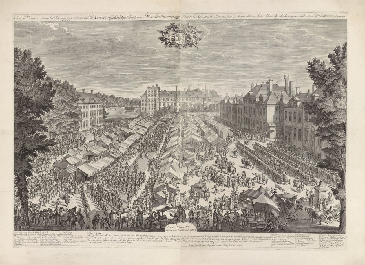 Hague Fair with the Prince and Princess of Orange, 1686 by Daniël Marot (I)