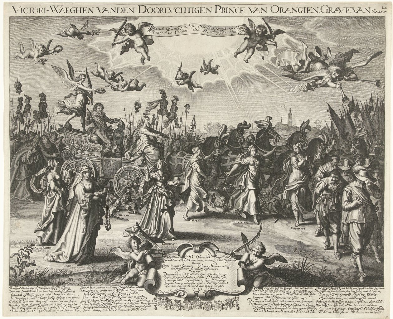 Allegorical Triumphal Entry of Frederick Henry, 1629 by Daniël van den Bremden
