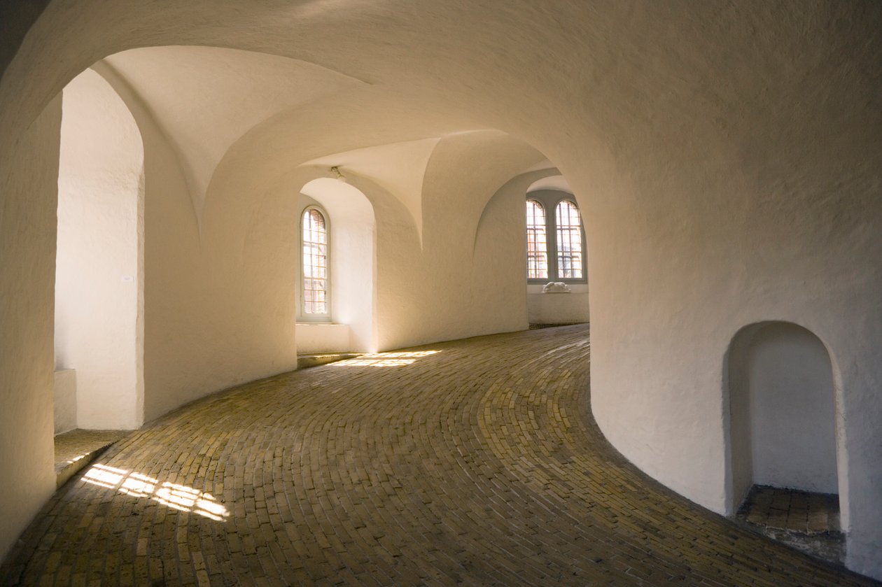 Interior of the Round Tower, completed 1643 by Danish School