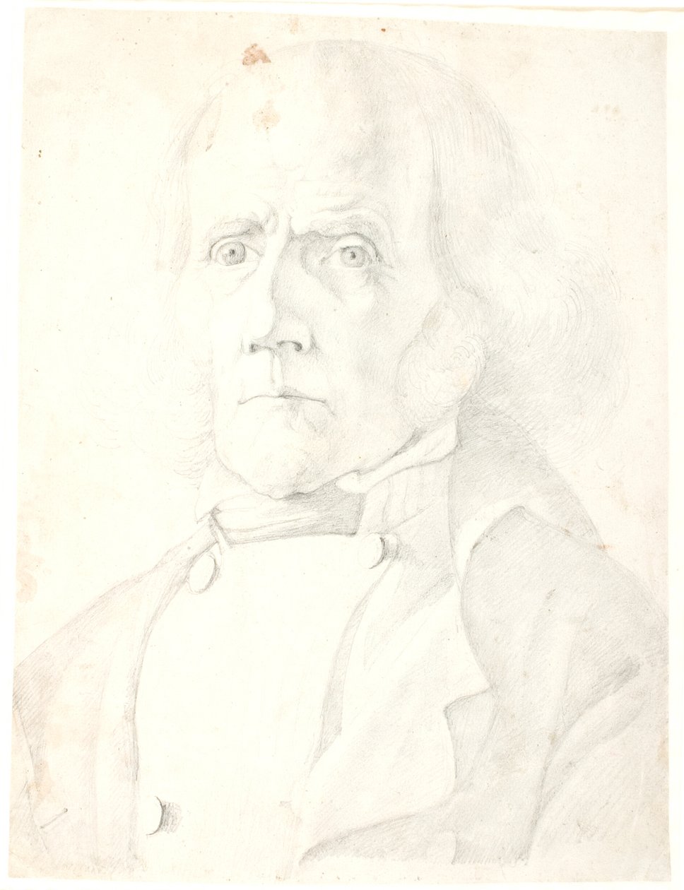 An old man with long hair by Dankvart Dreyer
