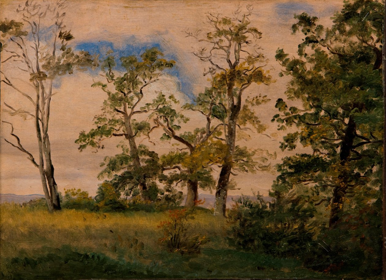 Landscape with free-standing trees by Dankvart Dreyer