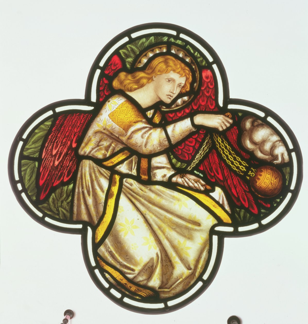 Window of an Angel Swinging a Censer, Made by the William Morris Factory, 1870 by Dante Gabriel and Burne Jones, Edward Rossetti