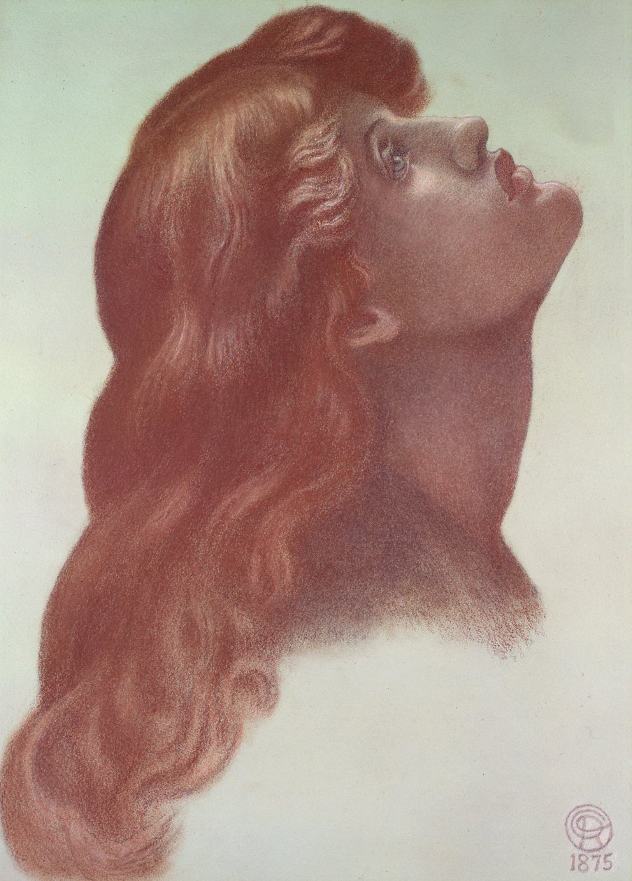 Study for the head of the left-hand figure from 