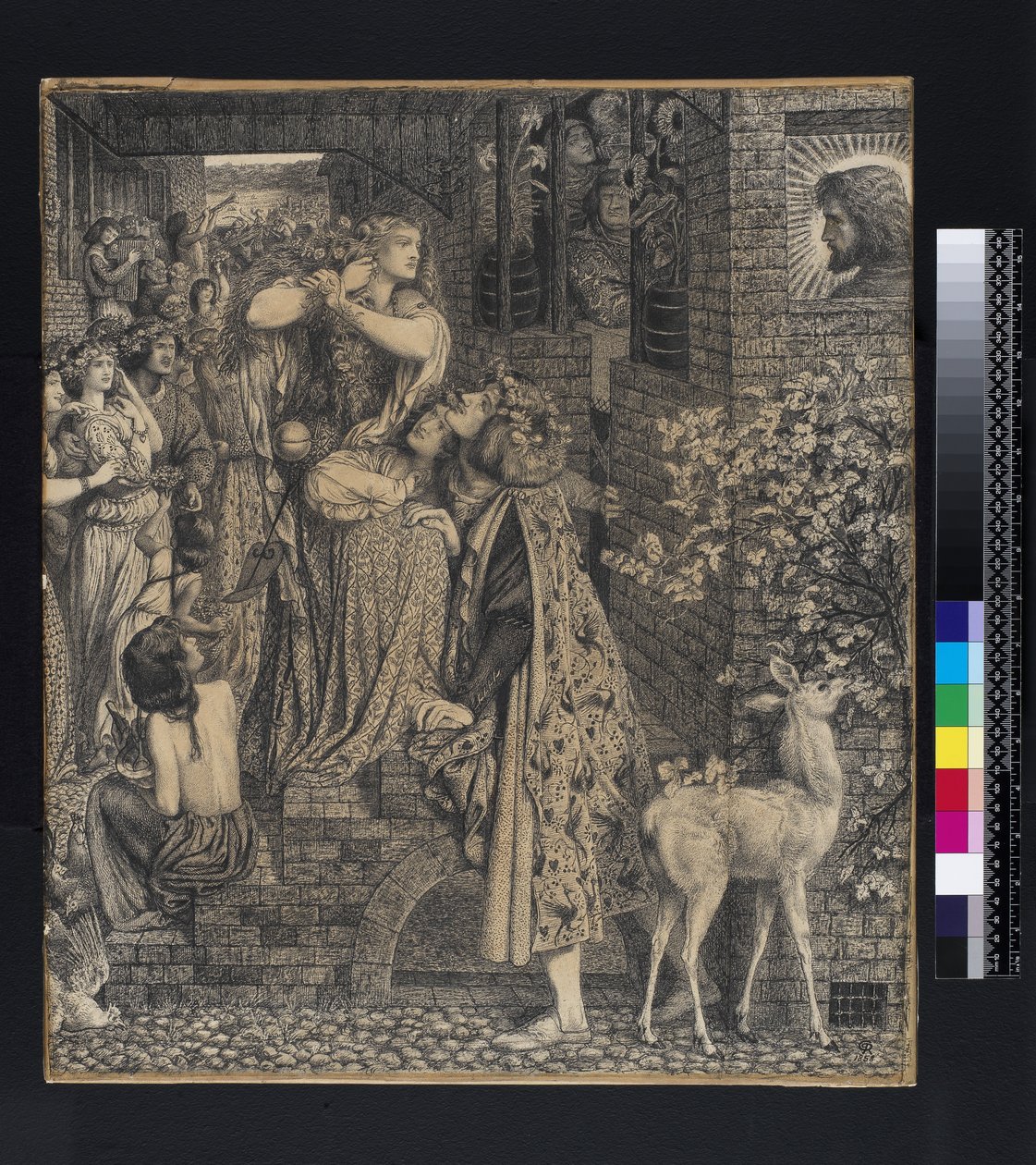 Mary Magdalene at the door of Simon the Pharisee, 1853-9 by Dante Gabriel Charles Rossetti