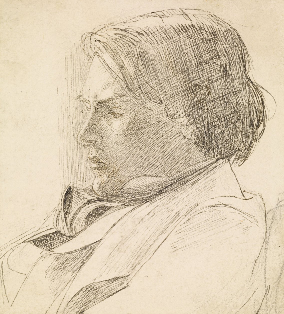 Portrait of a Young Man by Dante Gabriel Charles Rossetti