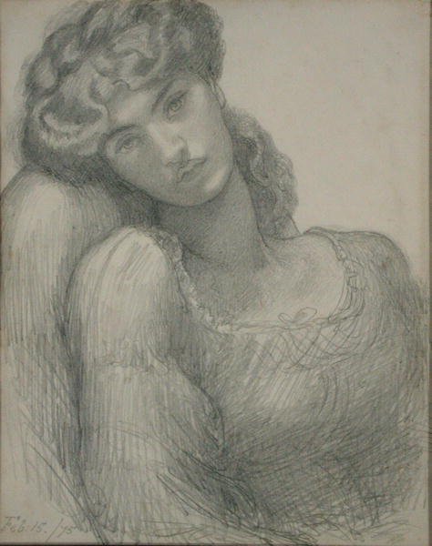 Mrs Morris (1839-1914) by Dante Gabriel Charles Rossetti