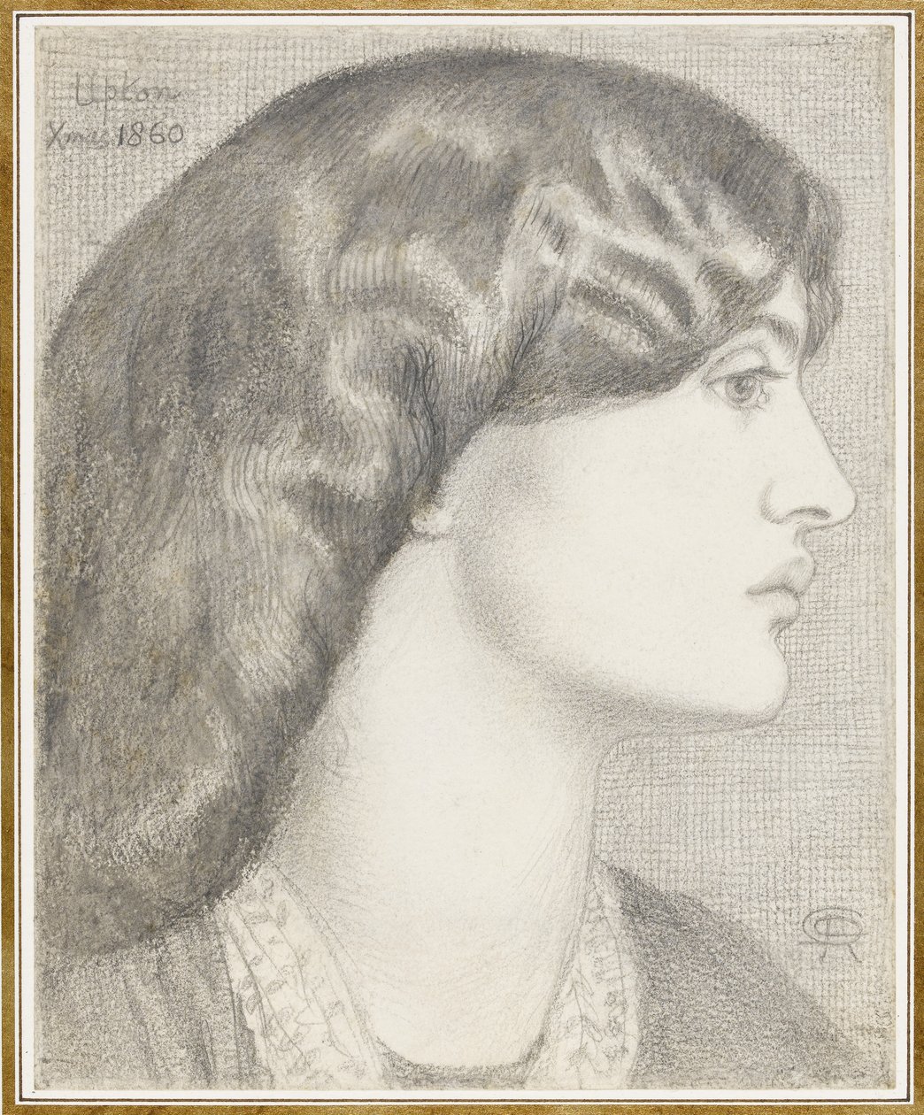 Mrs William Morris, 1860 by Dante Gabriel Charles Rossetti