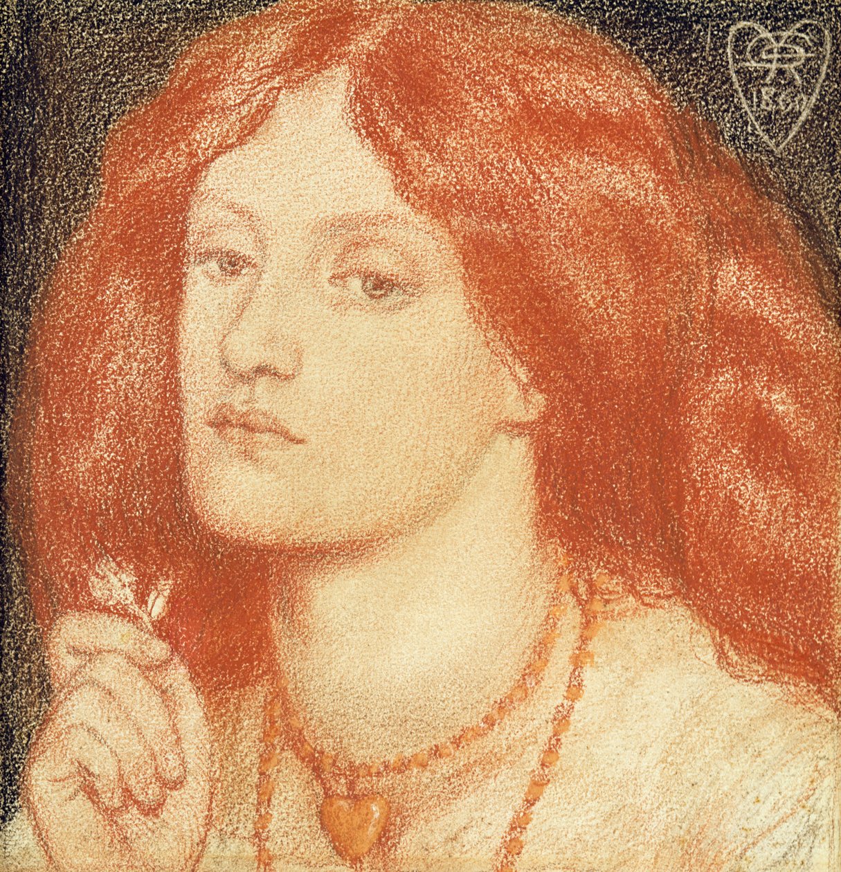 Portrait of Elizabeth Siddal (1834-62) by Dante Gabriel Charles Rossetti
