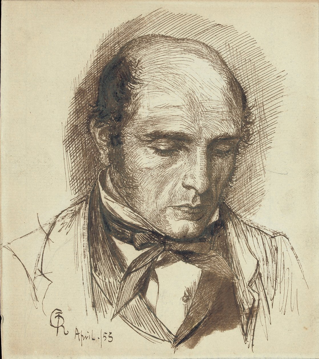 Portrait of Henry Polidori by Dante Gabriel Charles Rossetti