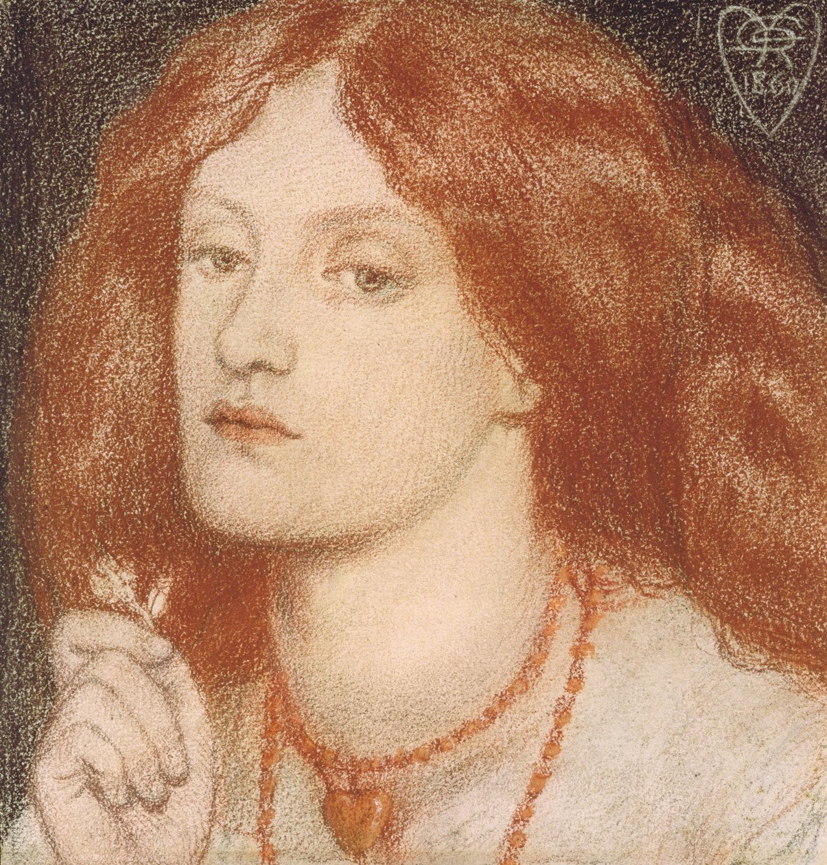 Regina Cordium or the Queen of Hearts by Dante Gabriel Charles Rossetti