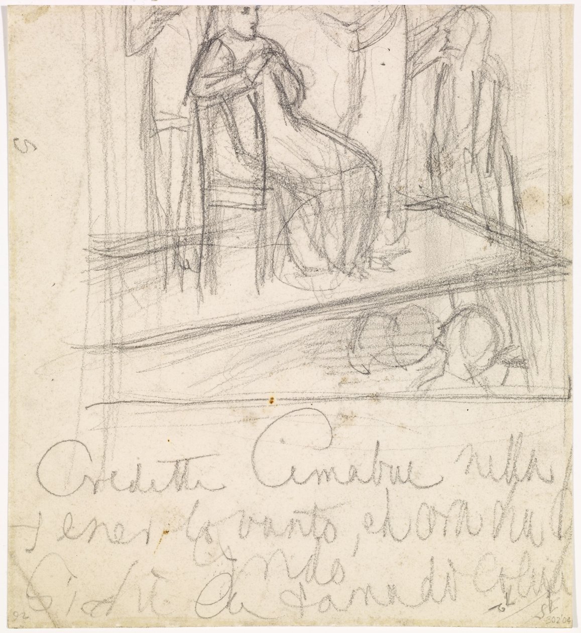 The Return of Tibullus to Delia - Study for the Figure of Delia by Dante Gabriel Charles Rossetti