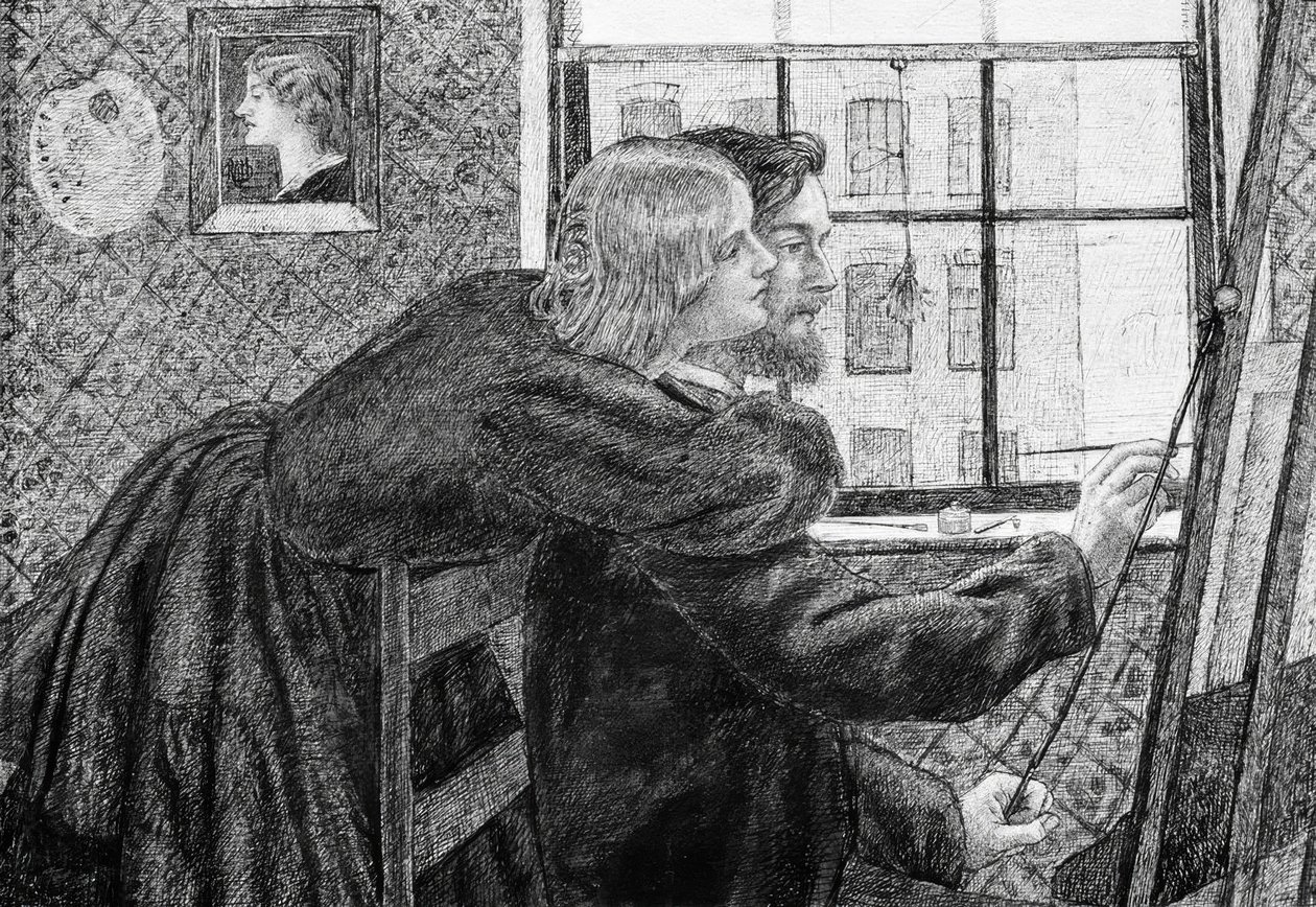 Fanny Cornforth and G.P. Boyce by Dante Gabriel Charles Rossetti