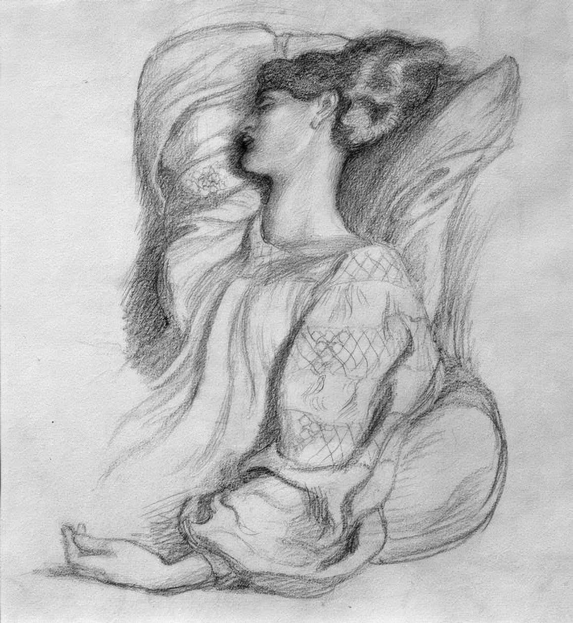 Jane Morris in Icelandic Dress by Dante Gabriel Charles Rossetti