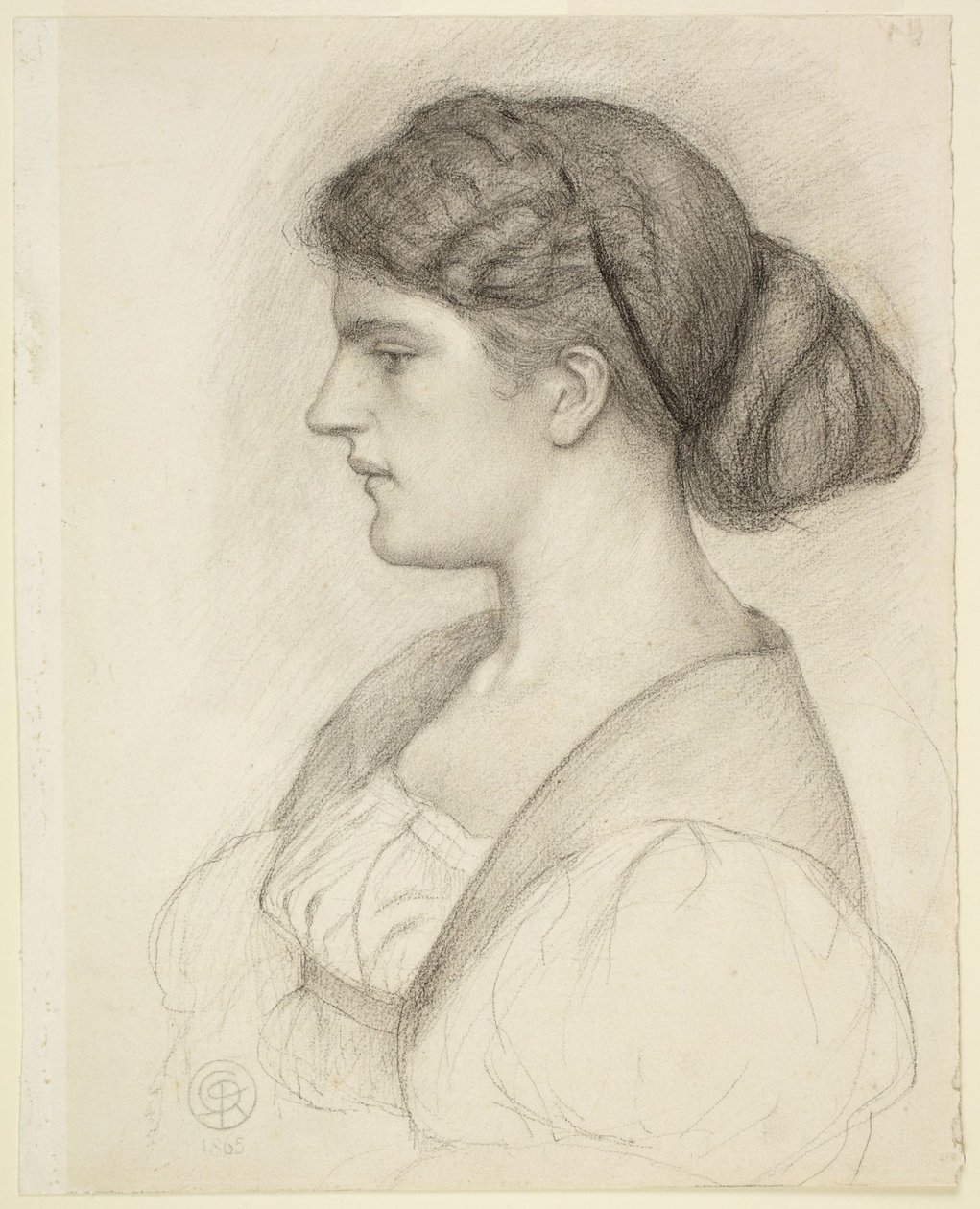 Profile Bust of Fanny Cornforth by Dante Gabriel Rossetti