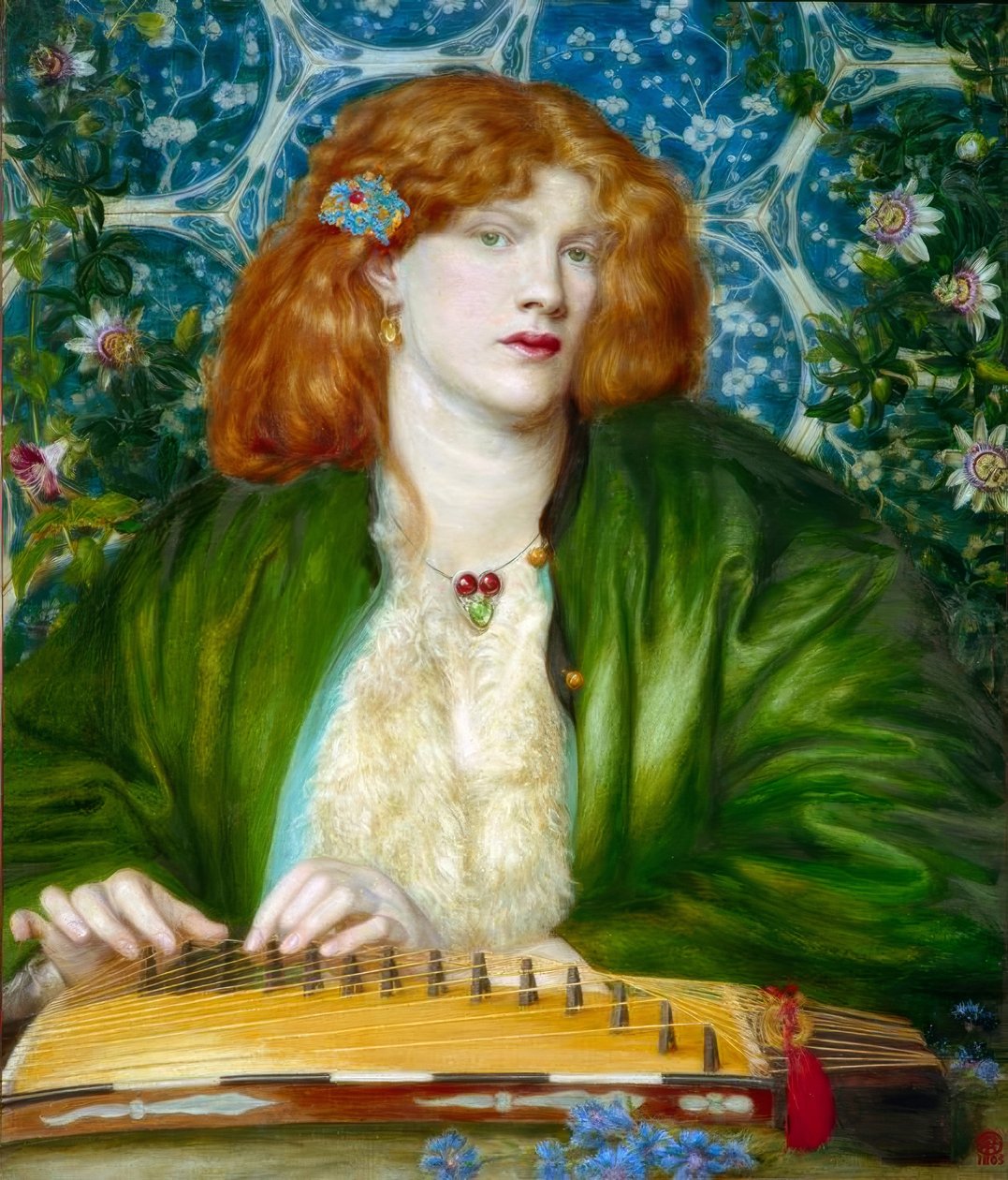 The Blue Bower by Dante Gabriel Charles Rossetti