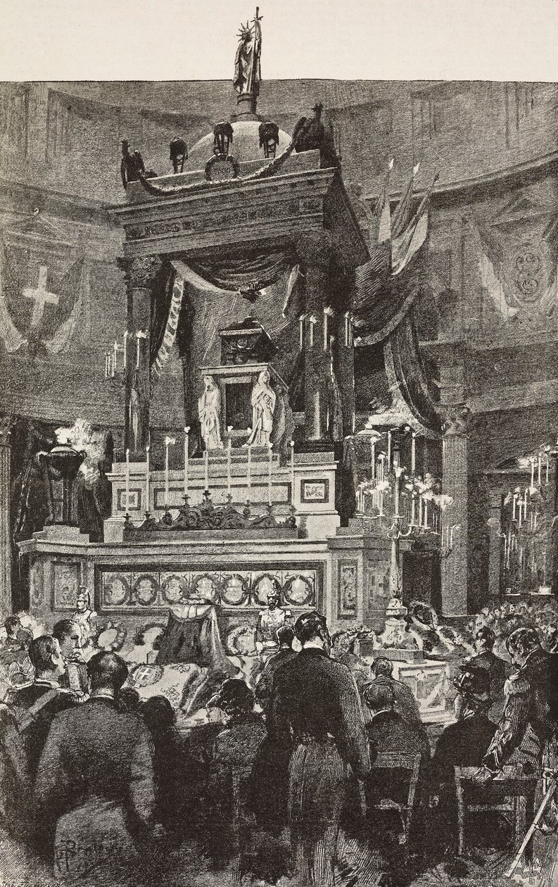 Funeral ceremony of Victor Emmanuel II, Rome, Italy by Dante Paolocci