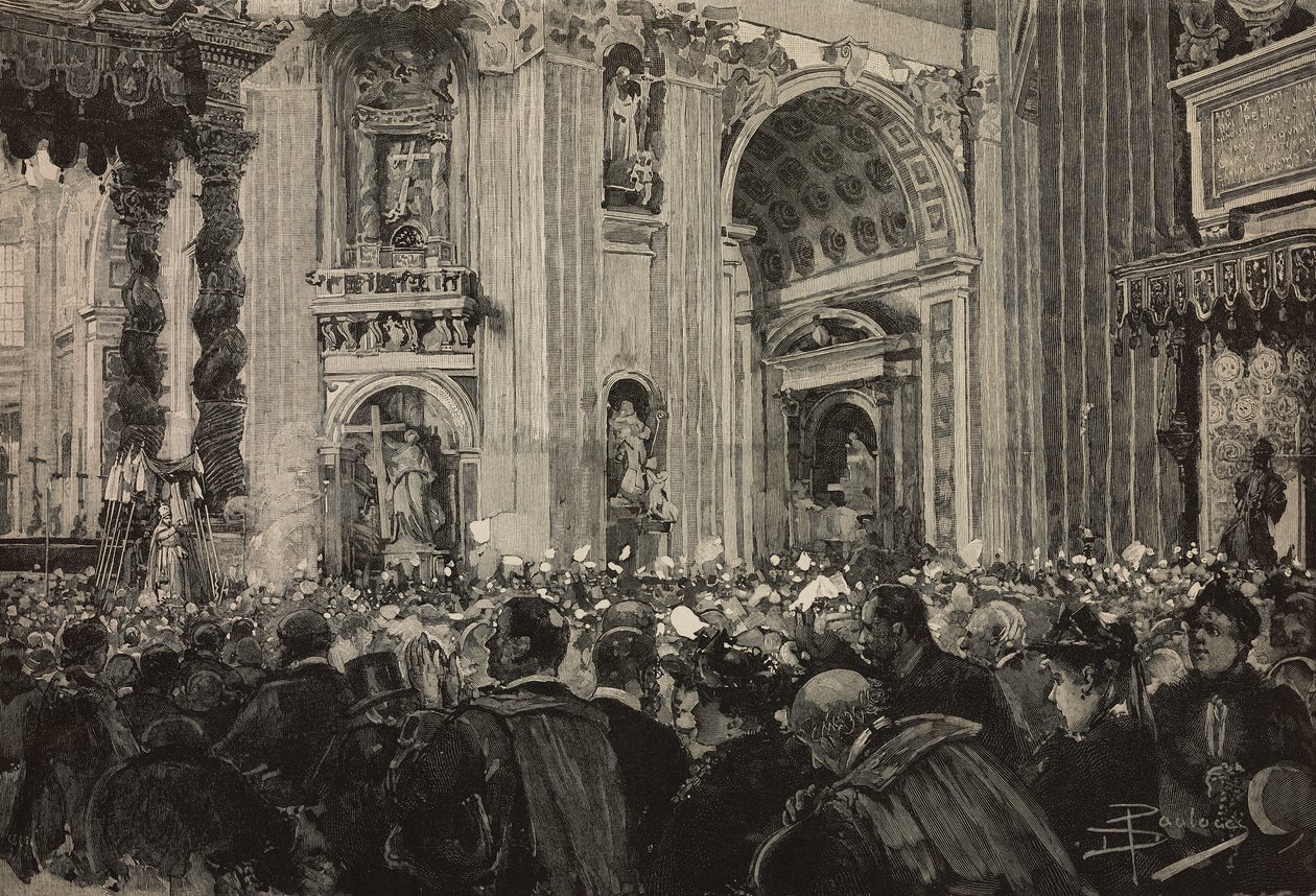 Papal blessing on occasion of Episcopal Jubilee of Leo XIII, St Peter