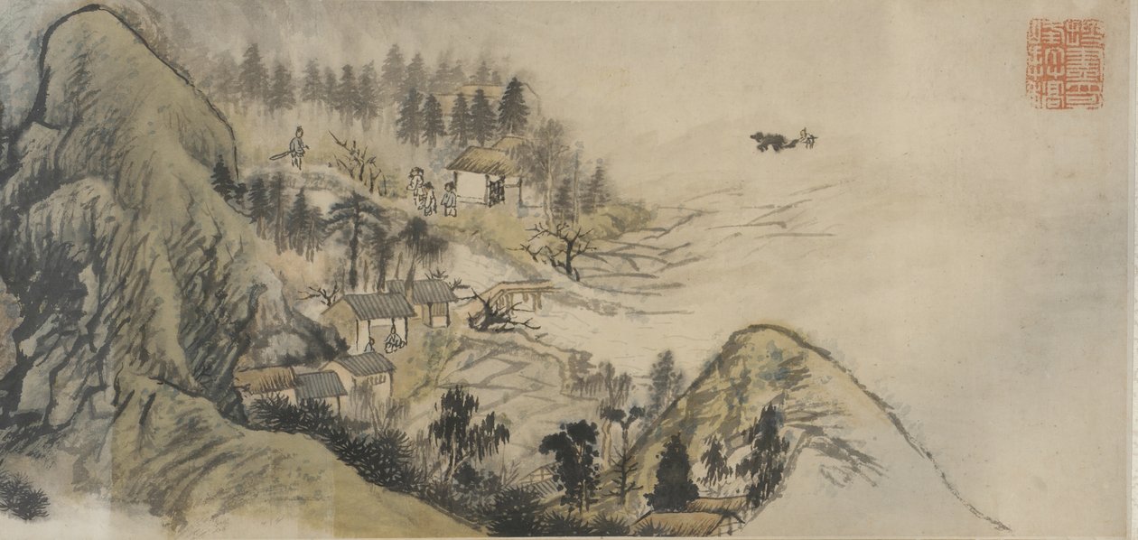 Peach Blossom Spring, Qing dynasty by Daoji Shitao