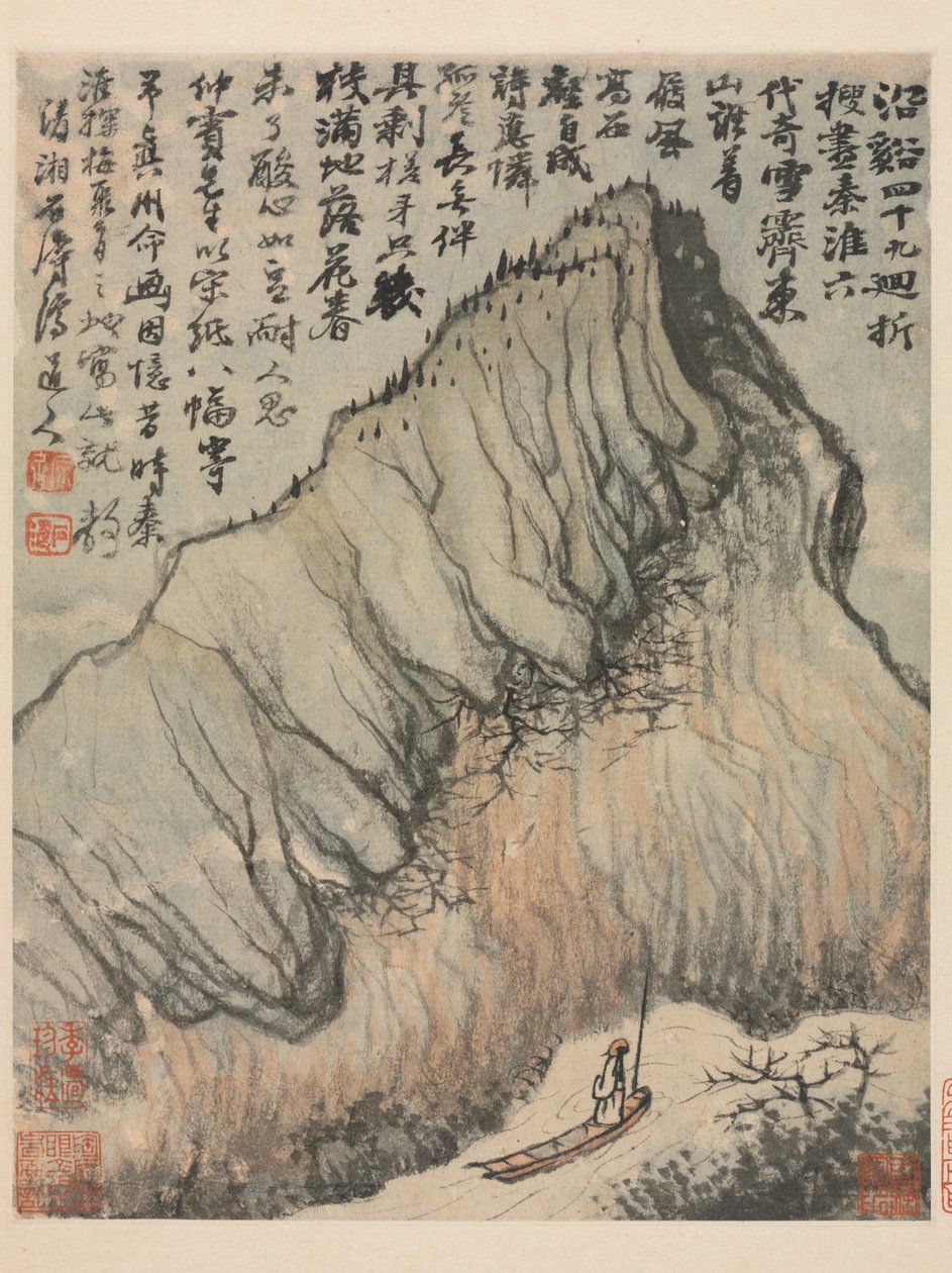 Reminiscences of the Qinhuai River by Daoji Shitao
