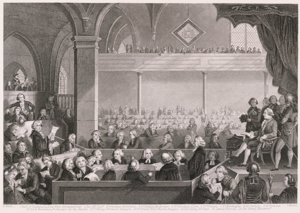 The General Assembly of the Church of Scotland as in 1783 by David Allan