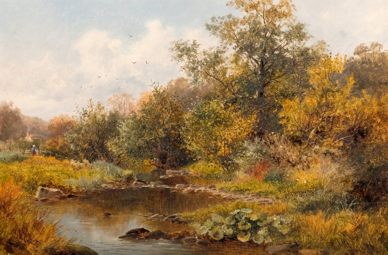 Brook at Old Storridge, Worcestershire, 1879 by David Bates
