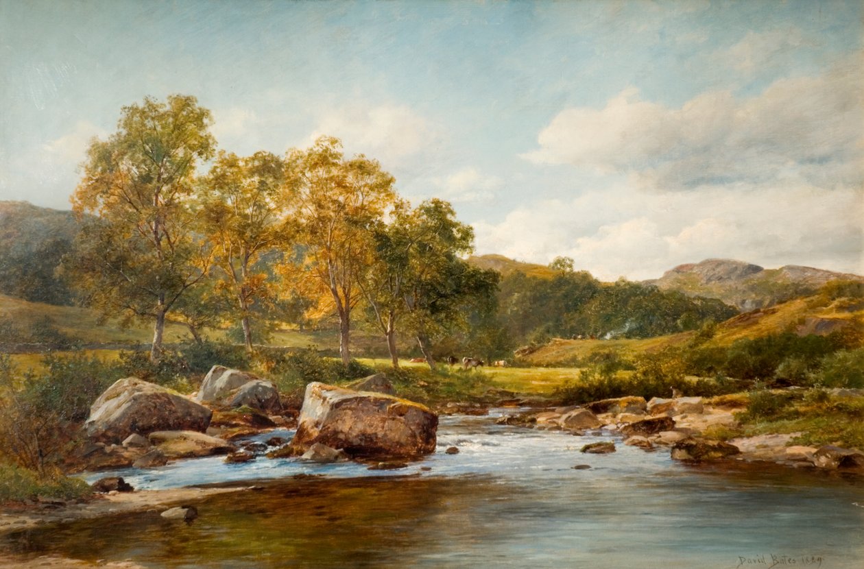 Stepping Stones on the River Llugwy by David Bates