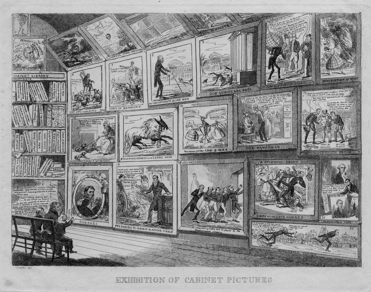 Exhibition of cabinet pictures by David Claypoole Johnston