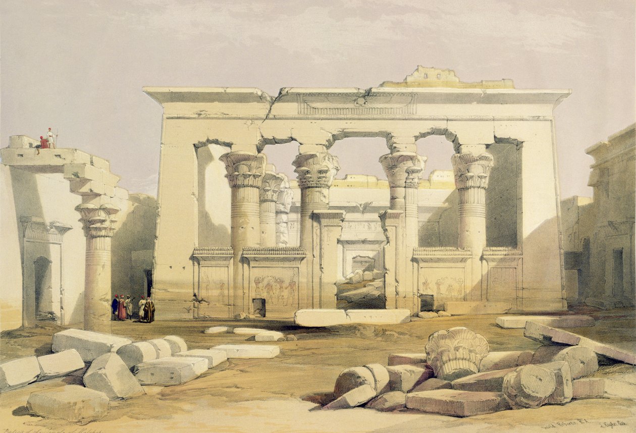 Portico of the Temple of Kalabshah, from Egypt and Nubia, Vol.1 by David Roberts