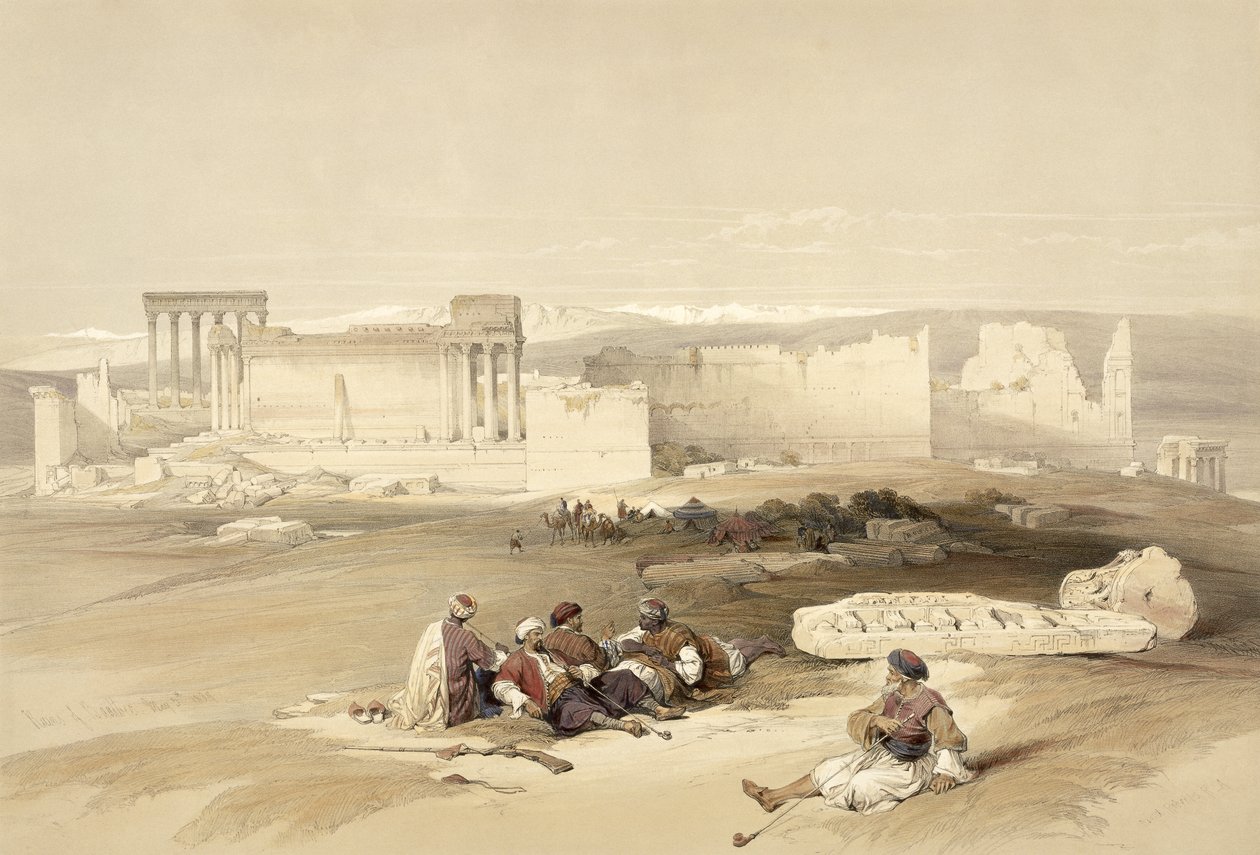 Ruins of Baalbec, May 5th 1839 by David Roberts