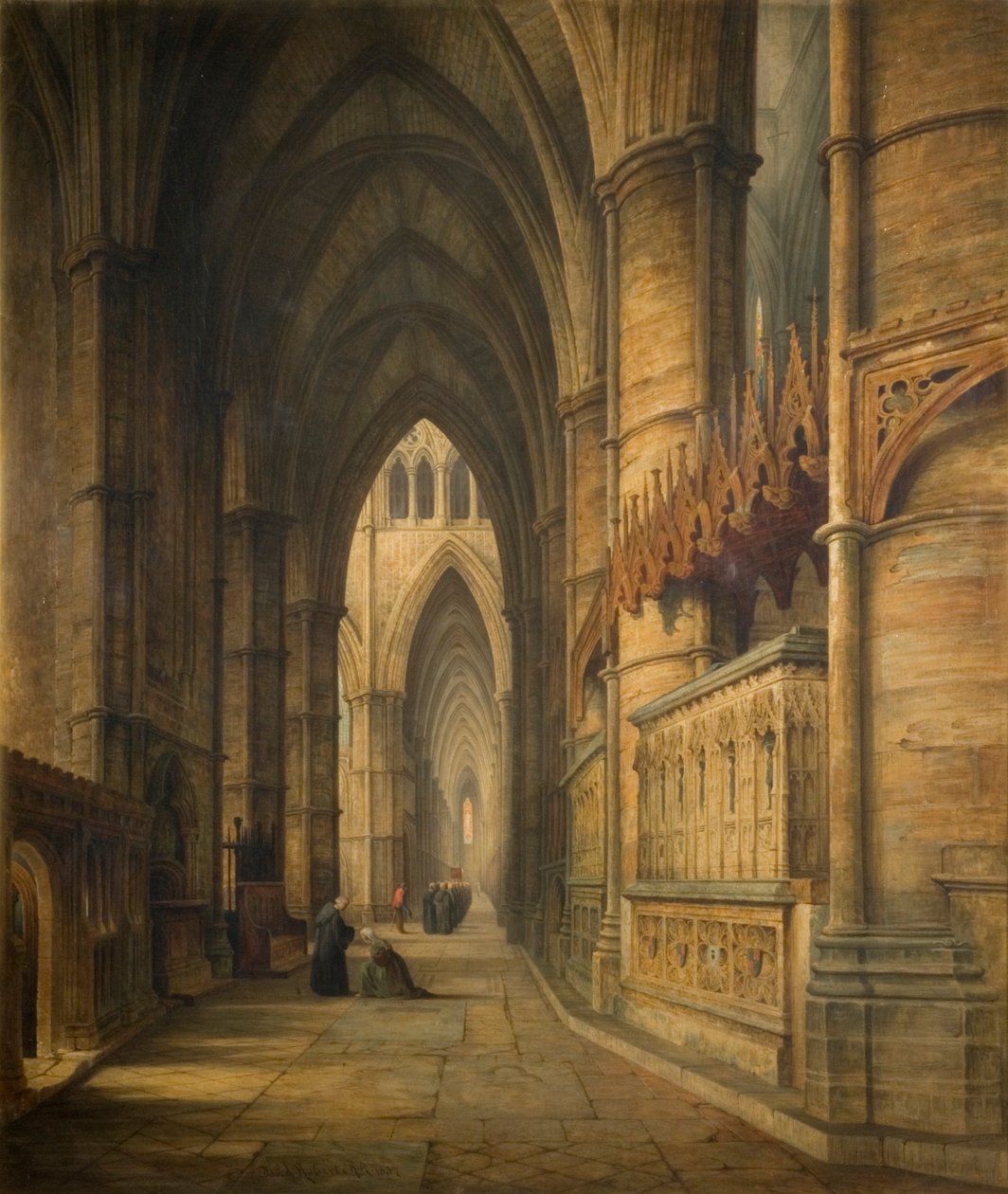 The Tomb of Edward III, Westminster Abbey by David Roberts