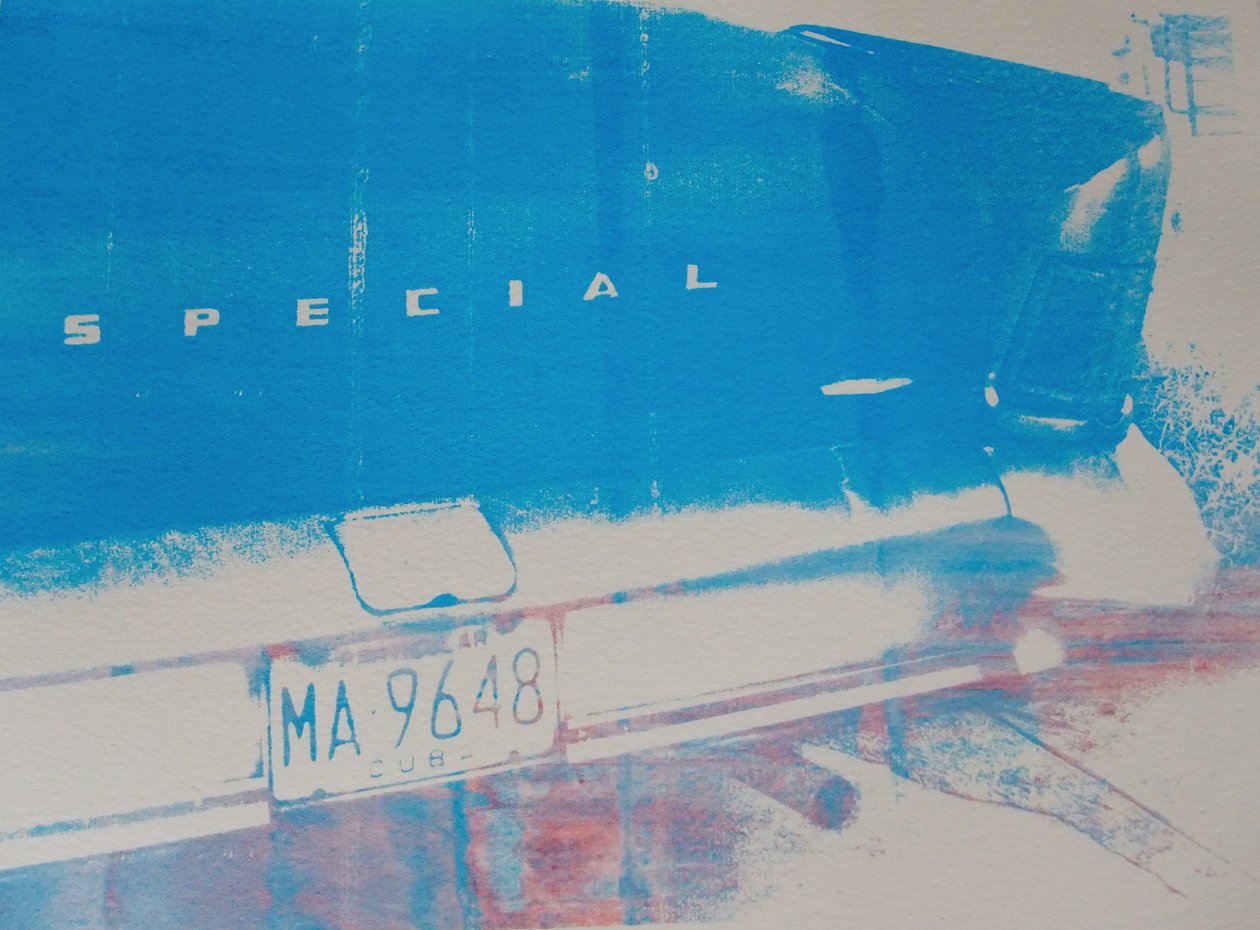 Blue car by David Studwell