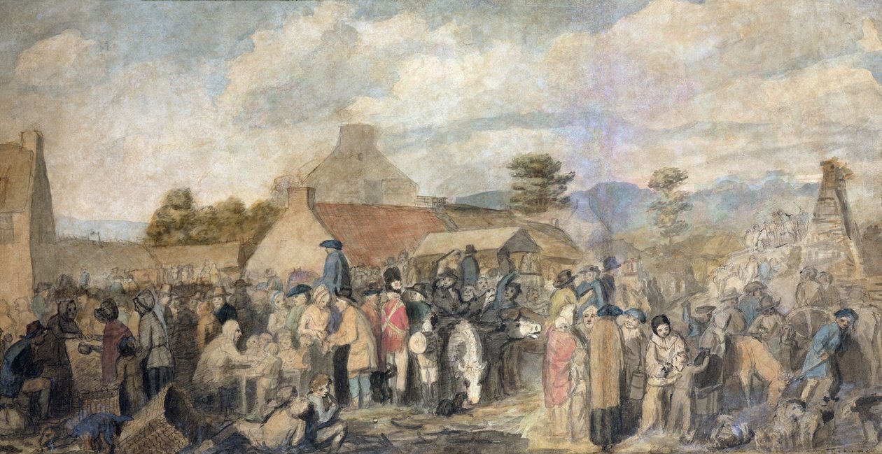 Pitlessie Fair, 1804 by David Wilkie