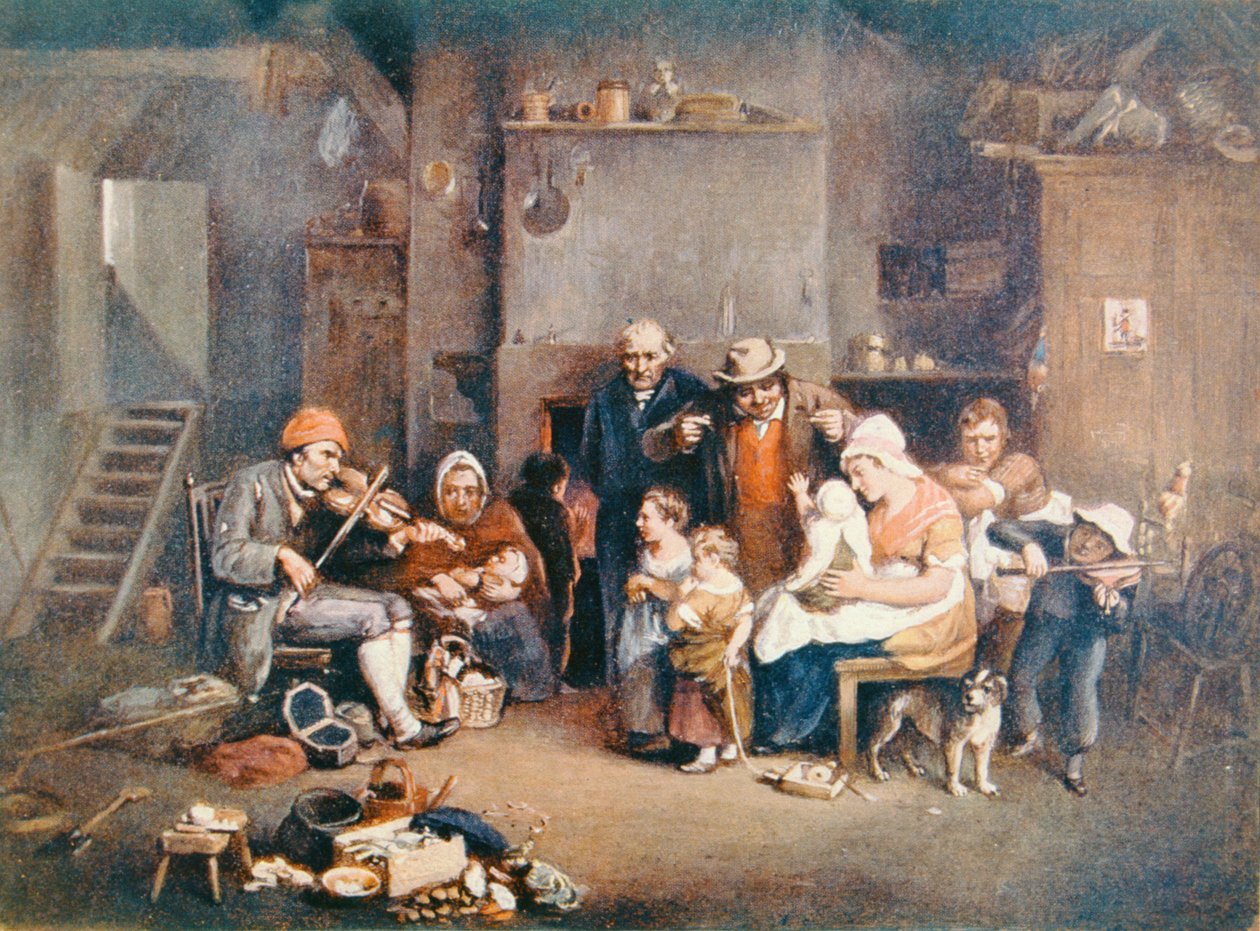 The Blind Fiddler, Illustration from 'Lives of Great Men Told by Great ...