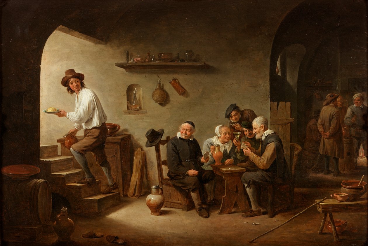 Interior of a Tavern by David Teniers the Younger