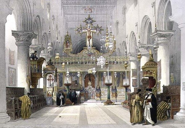 Chapel of the Convent of St. Catherine on Mount Sinai, February 21st 1839, Plate 112 from Volume III of 