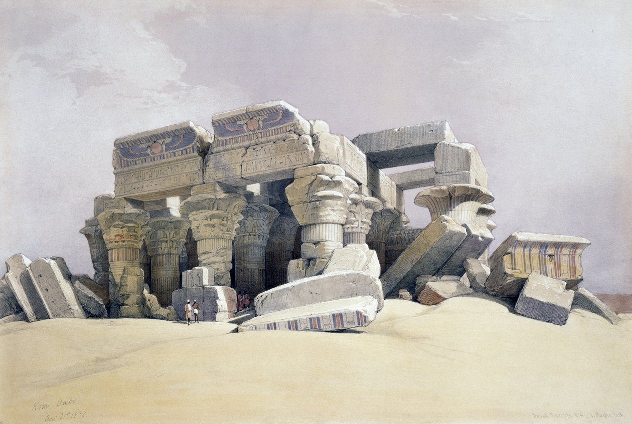 Kom Ombo, November 21 by David (after) Roberts